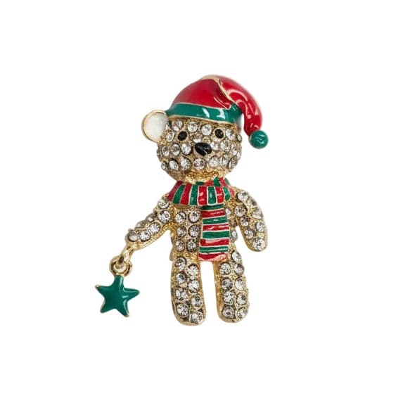 Bijou broche Winy de Noël
