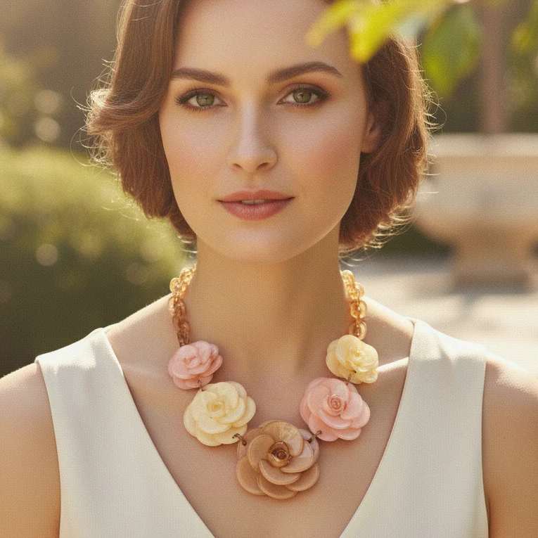 Bijou collier Kamelya