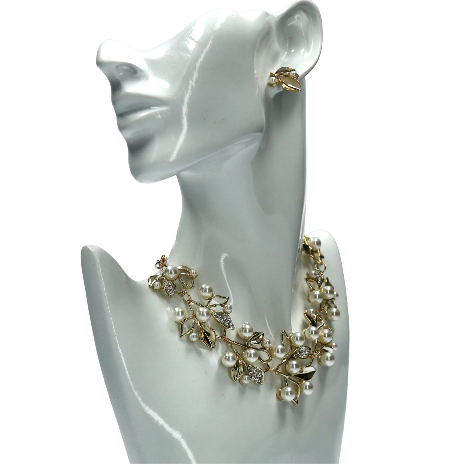 Bijoux parure collier et boucles d'oreilles Célina - Image 2